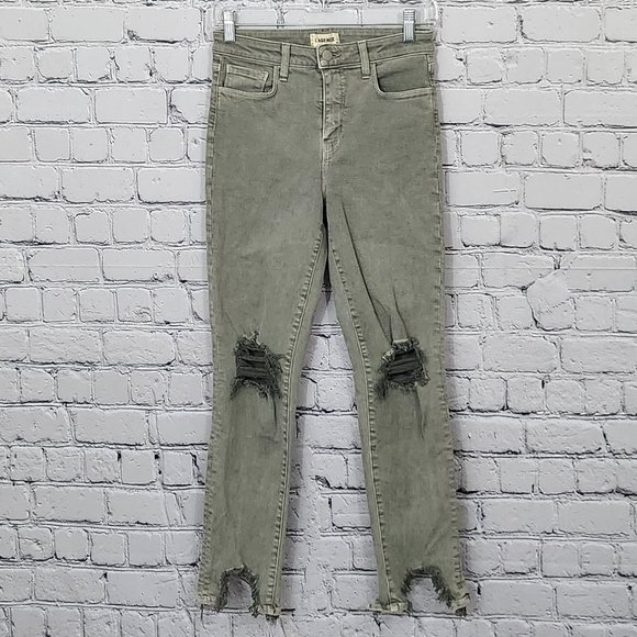 L'AGENCE Denim - L'Agence Highline Vineyard Distressed Jeans Size 25